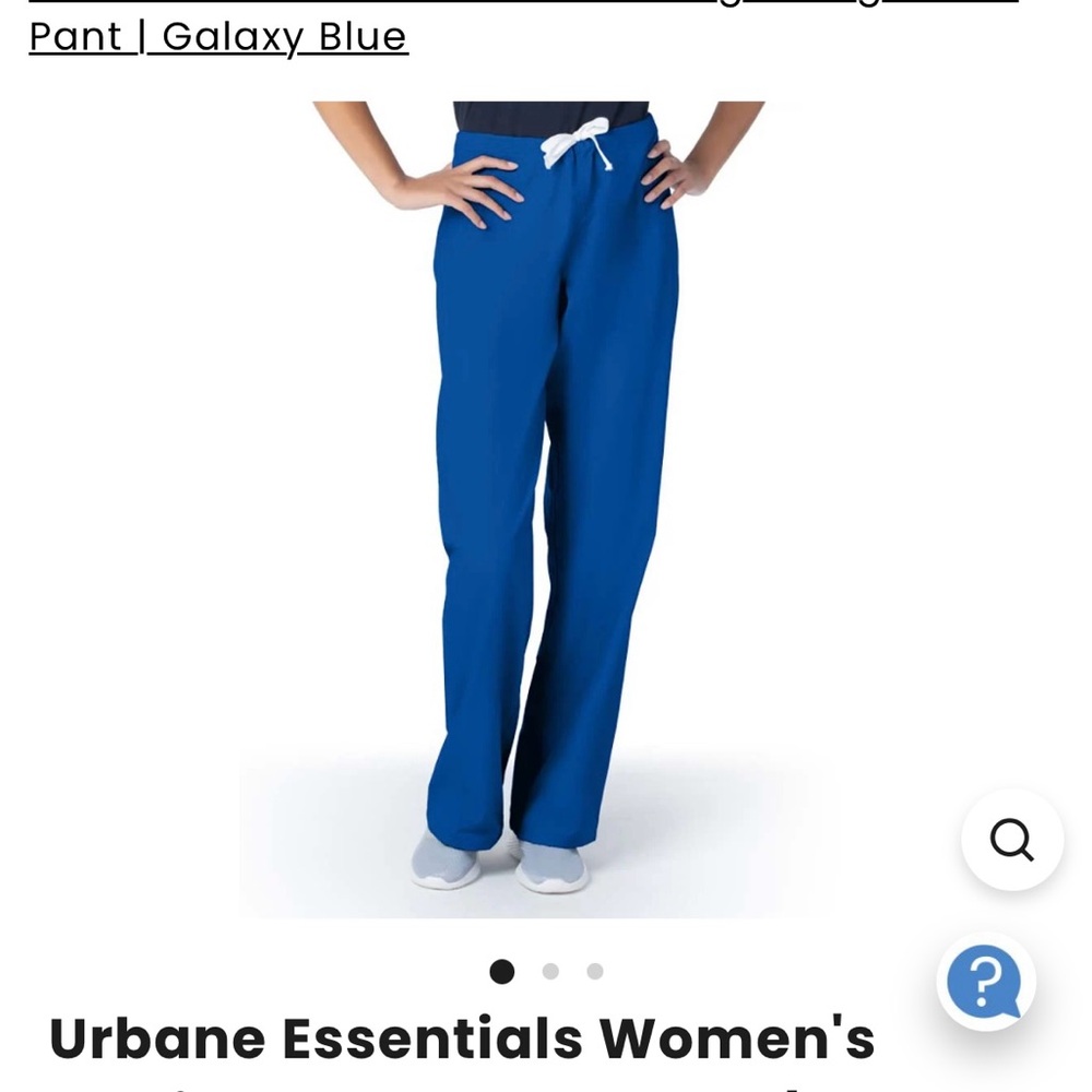 Scrub pant- Galaxy Blue Med Tall
